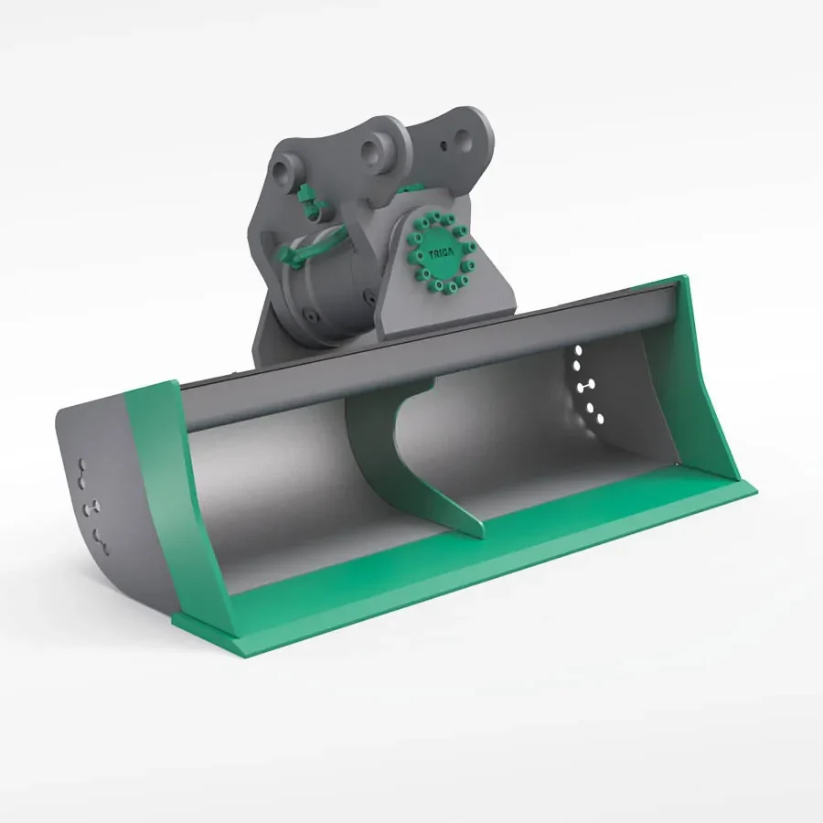 Tilting Grading Bucket with Motor HD